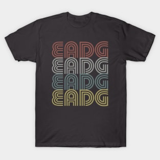 Bass Player Gift - EADG 4 String Bass Guitar Retro T-Shirt